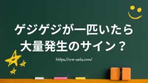ゲジゲジが一匹いたら大量発生のサイン？原因・対策・駆除方